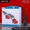 Komoda Happy K06 -  závod F1 (Barva bílá)