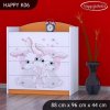 Komoda Happy K06 -  zamilovaní králíčci (Barva bílá)