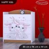 Komoda Happy K06 -  zamilovaní králíčci (Barva bílá)