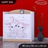 Komoda Happy K06 -  zamilovaní králíčci (Barva bílá)