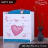 Komoda Happy K06 -  zamilovaný medvídek (Barva bílá)