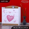 Komoda Happy K06 -  zamilovaný medvídek (Barva bílá)