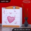 Komoda Happy K06 -  zamilovaný medvídek (Barva bílá)