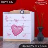 Komoda Happy K06 -  zamilovaný medvídek (Barva bílá)