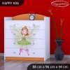 Komoda Happy K06 -  zelená čarodějka (Barva bílá)