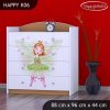 Komoda Happy K06 -  zelená čarodějka (Barva bílá)