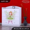 Komoda Happy K06 -  zelená čarodějka (Barva bílá)