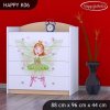 Komoda Happy K06 -  zelená čarodějka (Barva bílá)