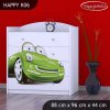Komoda Happy K06 -  zelené auto (Barva bílá)