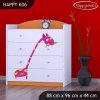 Komoda Happy K06 - žirafa (Barva bílá)