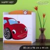 Komoda Happy K07 - pohádkové auto (Barva bílá)
