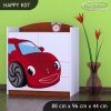 Komoda Happy K07 - pohádkové auto (Barva bílá)