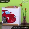 Komoda Happy K07 - pohádkové auto (Barva bílá)