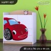 Komoda Happy K07 - pohádkové auto (Barva bílá)