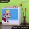 Komoda Happy K07 - bořek stavitel (Barva bílá)