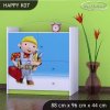 Komoda Happy K07 - bořek stavitel (Barva bílá)