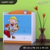 Komoda Happy K07 - bořek stavitel (Barva bílá)