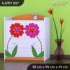 Komoda Happy K07 - dva květy (Barva bílá)