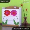 Komoda Happy K07 - dva květy (Barva bílá)