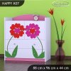 Komoda Happy K07 - dva květy (Barva bílá)