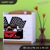 Komoda Happy K07 - ferrari (Barva bílá)