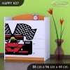 Komoda Happy K07 - ferrari (Barva bílá)