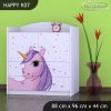 Komoda Happy K07 - jednorožec (Barva bílá)