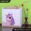 Komoda Happy K07 - jednorožec (Barva bílá)