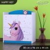 Komoda Happy K07 - jednorožec (Barva bílá)