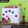 Komoda Happy K07 - barevný želvík (Barva bílá)