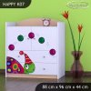 Komoda Happy K07 - barevný želvík (Barva bílá)