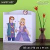 Komoda Happy K07 - princ a princezna (Barva bílá)
