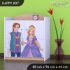 Komoda Happy K07 - princ a princezna (Barva bílá)