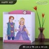 Komoda Happy K07 - princ a princezna (Barva bílá)