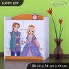 Komoda Happy K07 - princ a princezna (Barva bílá)
