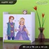Komoda Happy K07 - princ a princezna (Barva bílá)