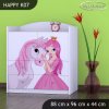 Komoda Happy K07 - princezna s koníkem (Barva bílá)