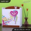 Komoda Happy K07 - pejsek a srdce (Barva bílá)