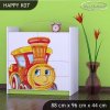 Komoda Happy K07 - lokomotiva (Barva bílá)