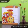 Komoda Happy K07 - lokomotiva (Barva bílá)