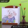Komoda Happy K07 - medvídek v autě (Barva bílá)