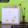 Komoda Happy K07 - motýlek (Barva bílá)