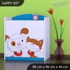 Komoda Happy K07 -pejsek a kočička (Barva bílá)