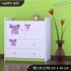 Komoda Happy K07 -pejsek s mašlí (Barva bílá)