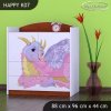 Komoda Happy K07 - růžový dráček (Barva bílá)