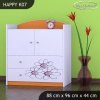 Komoda Happy K07 - slimák (Barva bílá)