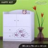 Komoda Happy K07 - slimák (Barva bílá)