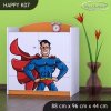 Komoda Happy K07 - superman (Barva bílá)