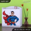 Komoda Happy K07 - superman (Barva bílá)
