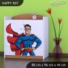 Komoda Happy K07 - superman (Barva bílá)